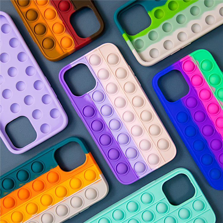 push bubble silicone phone case manufacturer